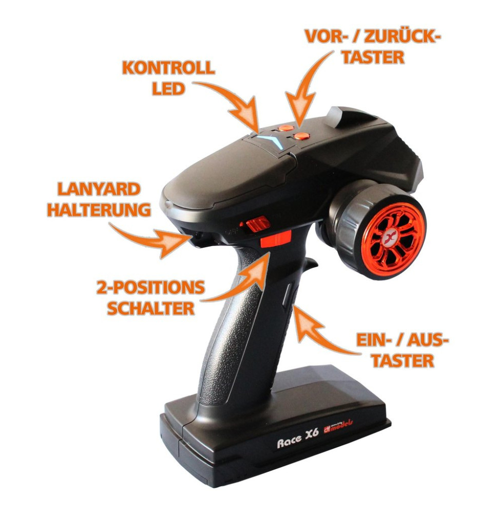 RACE X6 - 5CH daljinski upravljač/DF-2220