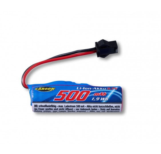 3,7 V/500 mAh Li-Ion baterija. Devil Bike JST/CAR-8281