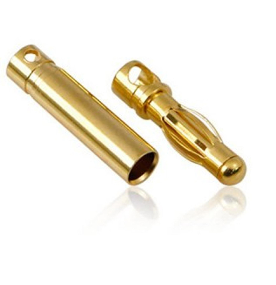 ZLATNI BANANA KONEKTOR/4mm/PAR