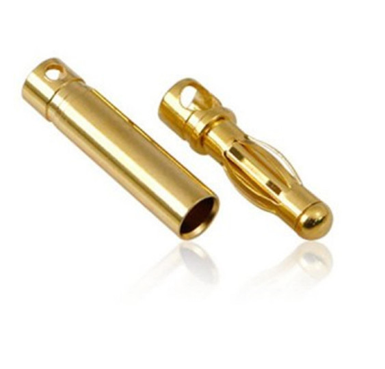 ZLATNI BANANA KONEKTOR/4mm/PAR