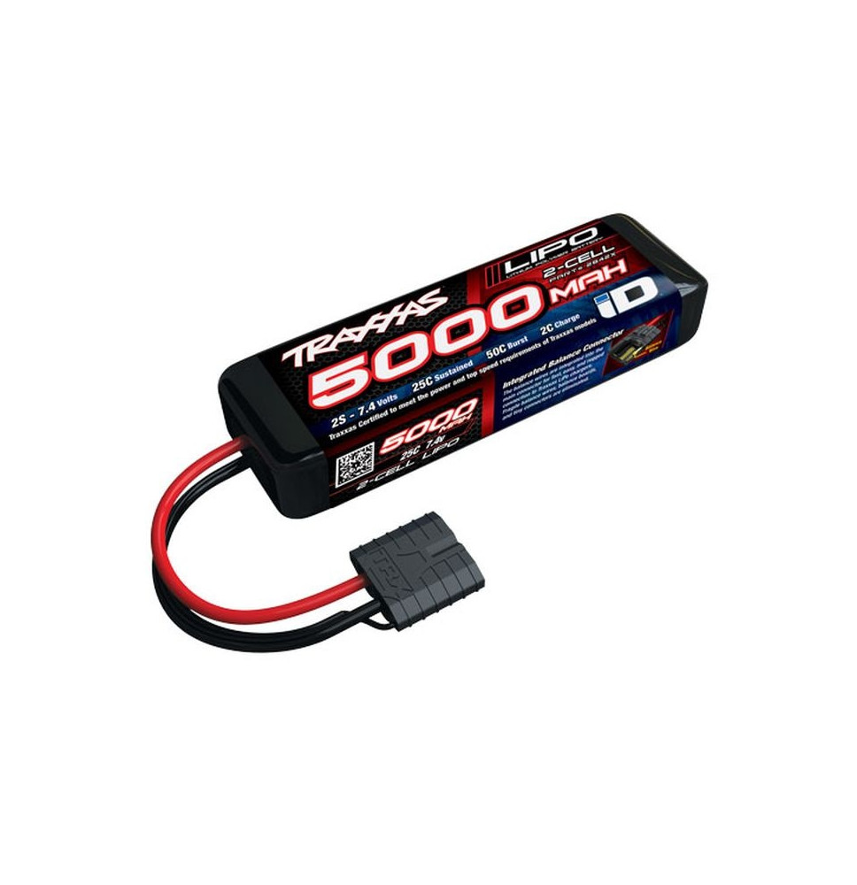 LIPO 5000MAH 7,4V 2S 25C TRAXXAS Z ID-Konektorjem (L137XV24XB43MM)/TRXX-2842