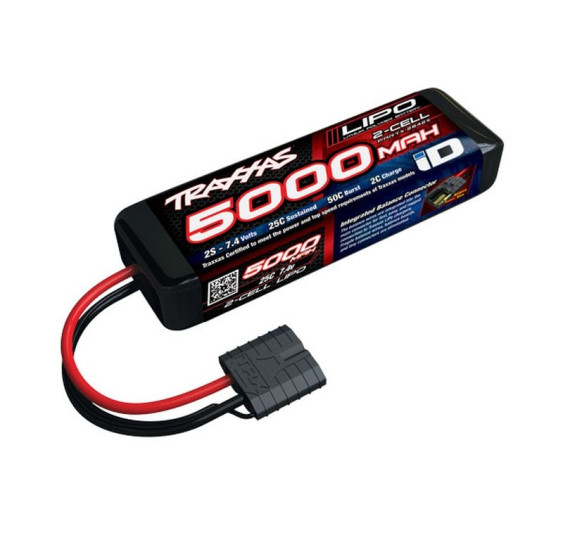 LIPO 5000MAH 7,4V 2S 25C TRAXXAS Z ID-Konektorjem (L137XV24XB43MM)/TRXX-2842