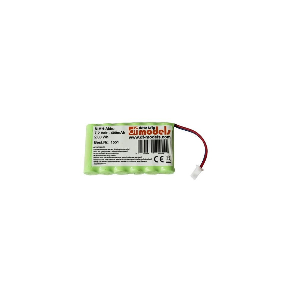 NiMH baterija 7,2 V - 400 mAh - 2,88 Wh/DF-1550