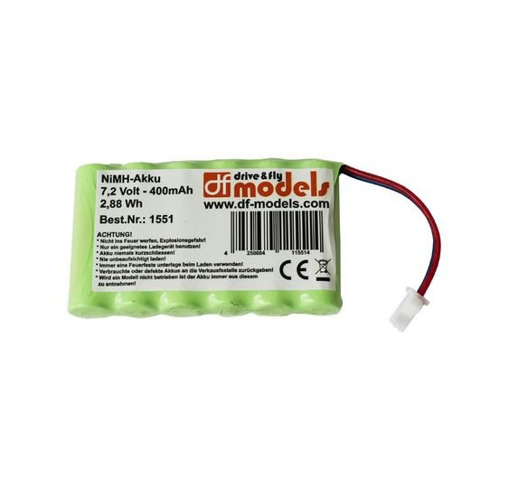 NiMH baterija 7,2 V - 400 mAh - 2,88 Wh/DF-1550