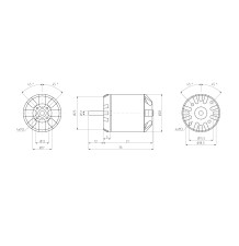Brezkrtačni motor KAVAN C2822-1400-KAV-0204