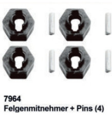 Pogon za platišča + zatiči...