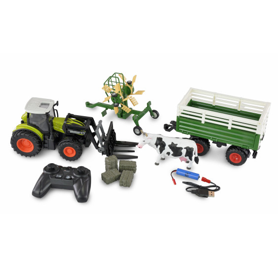 RC traktor z XL paketom dodatne opreme 1:24 RTR zelen/AMW-22641
