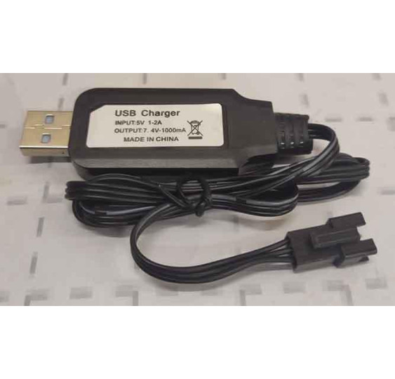 USB polnilni kabel / 7,4V/2X3,7V/ -DF-7620