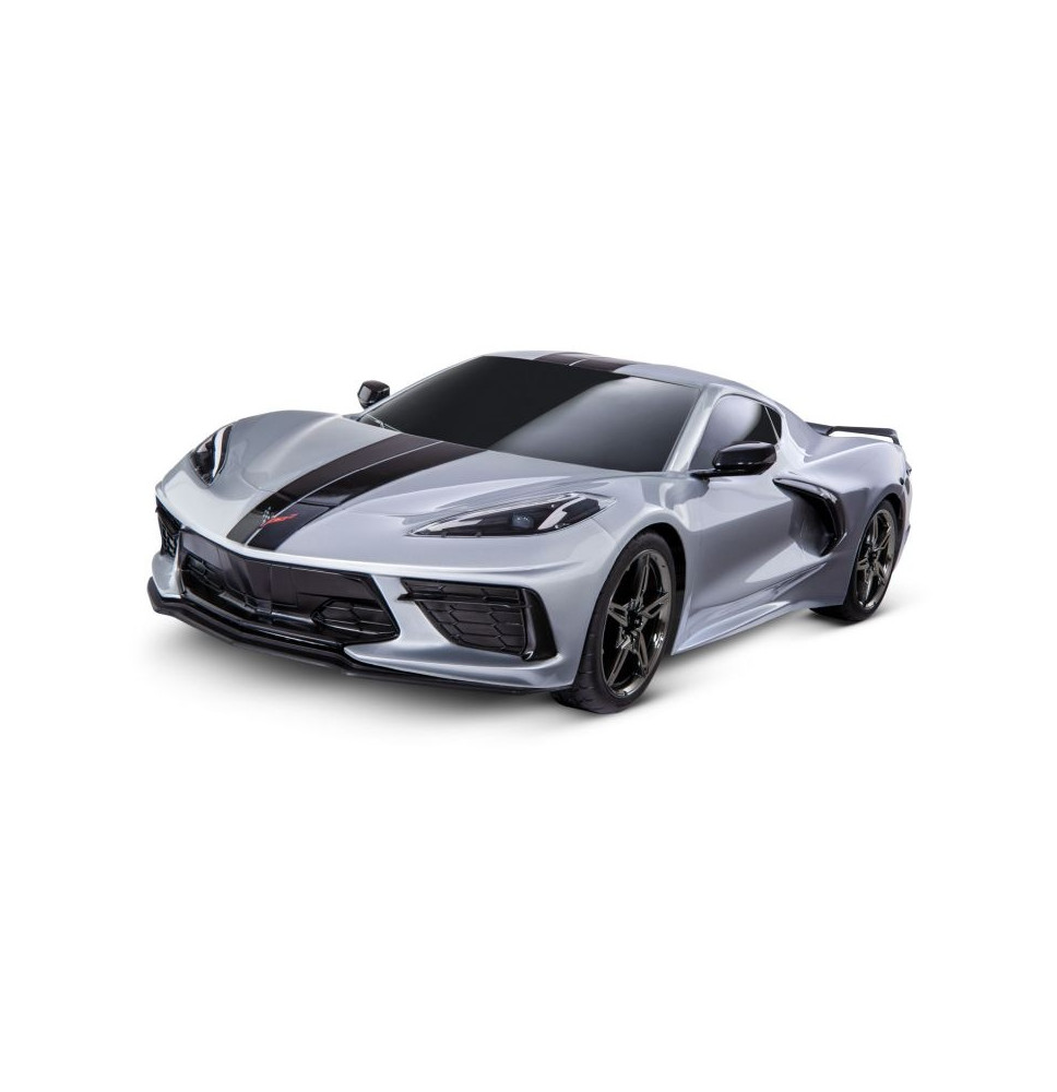 SLVR TRAXXAS 4TEC 3.0 CORVETTE C8 BLACK 1/9 SPORTSMAN RTR BRUŠIRANI, BEZ BATERIJE I PUNJAČA *PROMO*/TRAXX-93054
