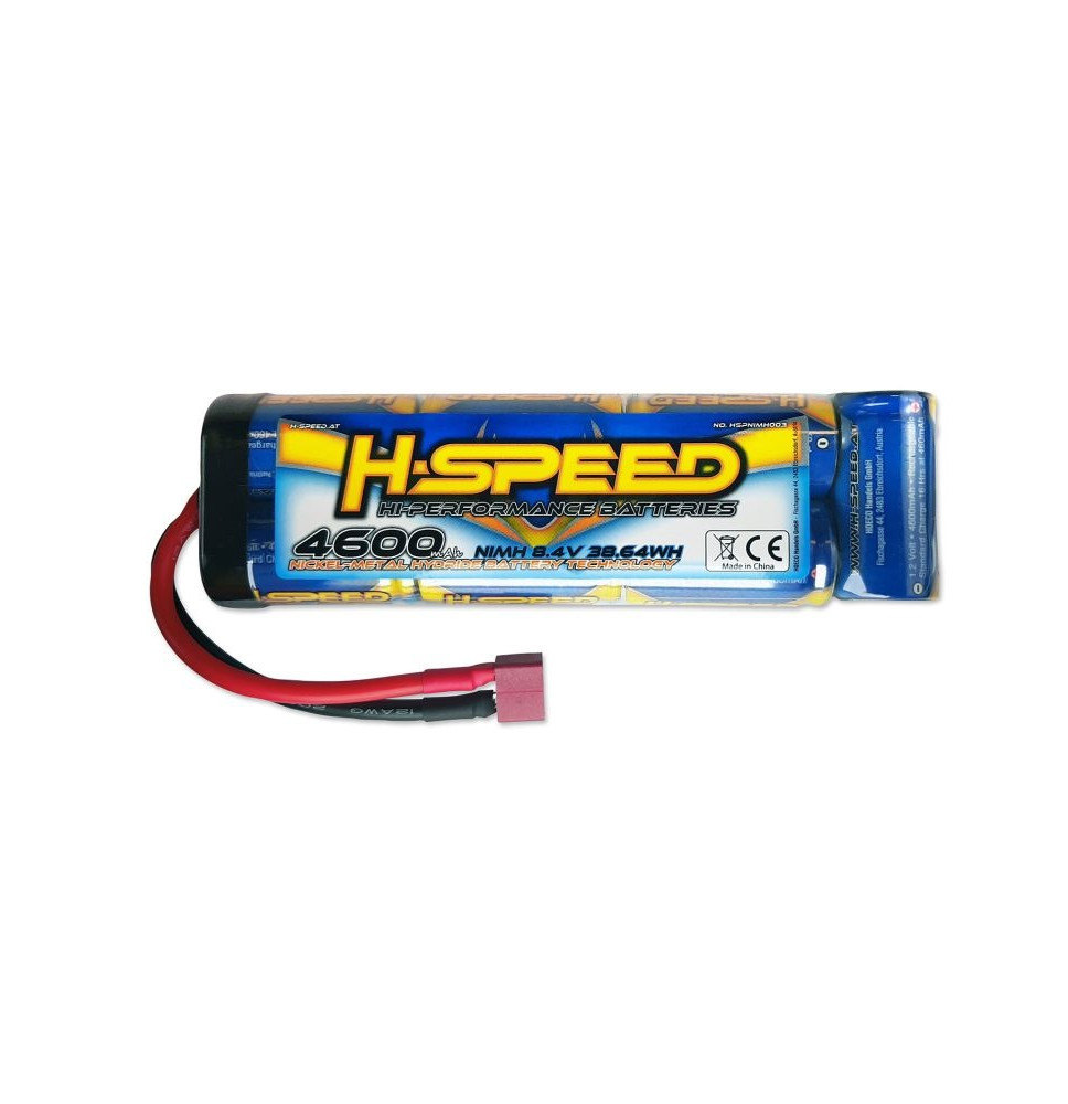 Palična baterija NiMH 4600mAh 8,4V 7 celic H-SPEED s T-vtičem/h.speed-003