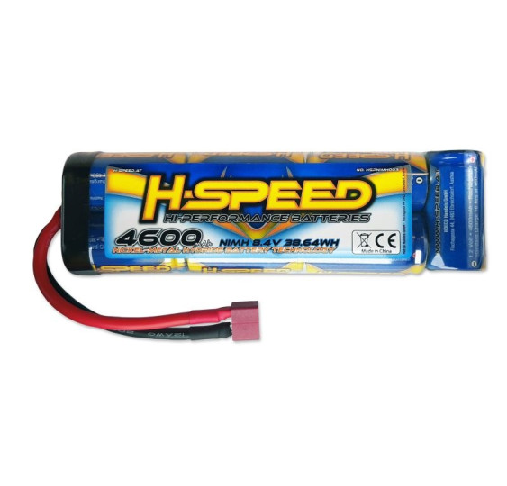 Palična baterija NiMH 4600mAh 8,4V 7 celic H-SPEED s T-vtičem/h.speed-003