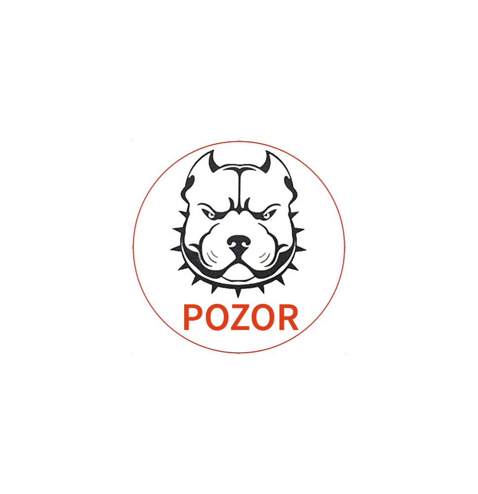 copy of Znak upozorenja Upozorenje žestoki pas