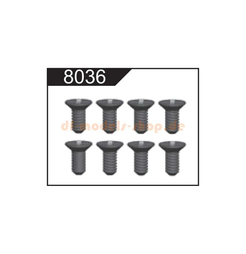 Samorezni vijaki z ugrezno glavo 2,6 x12 za Buggy xl/DF-8036