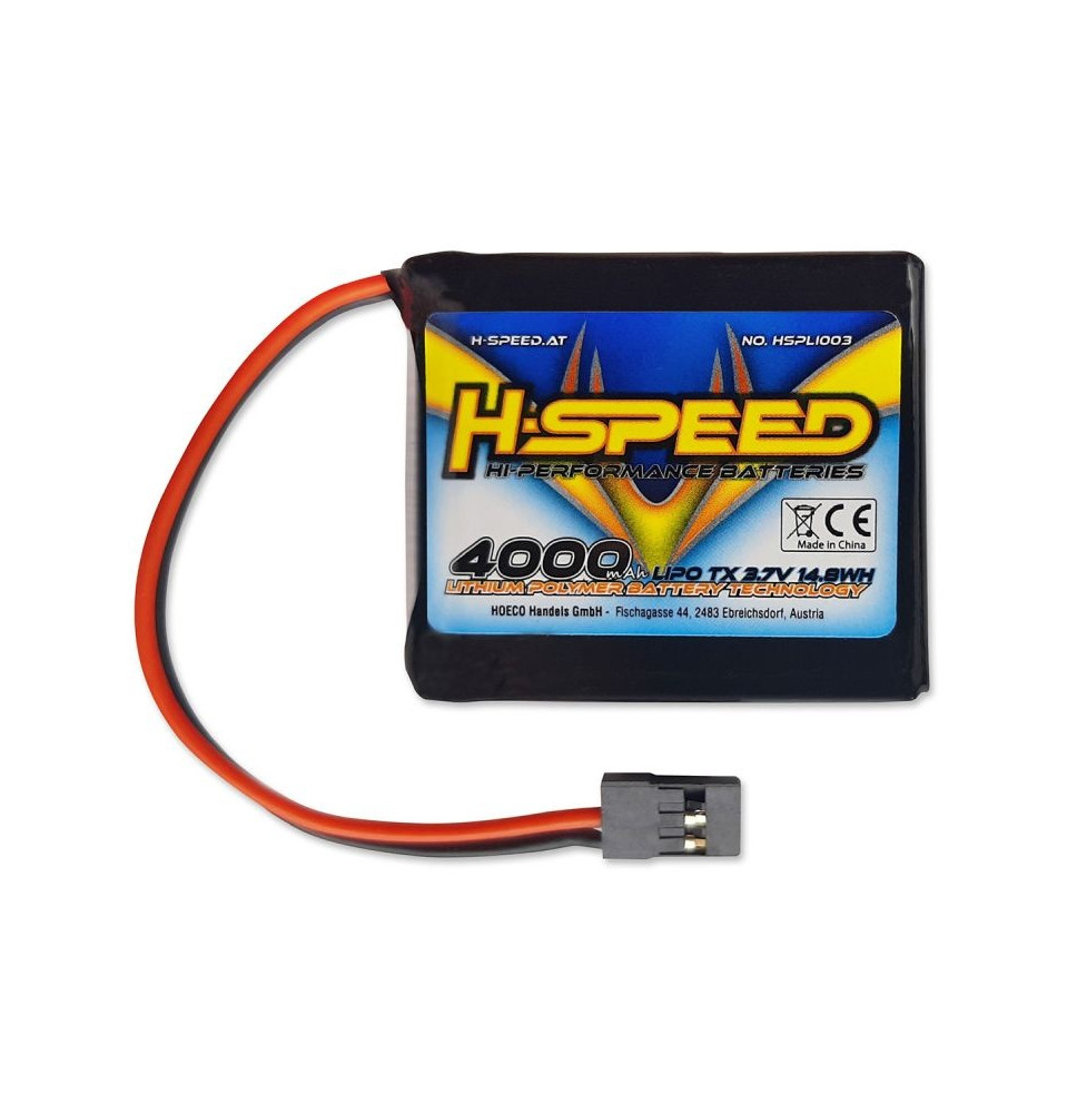 LiPo 4000mAh 3,7V TX  (61x46x15 mm)/H SPEED-0038