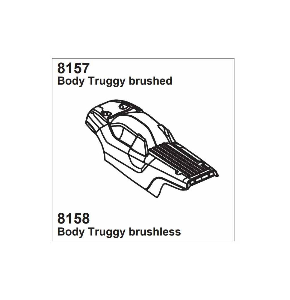 Karoserija Z-10 Truggy  (modra)/DF-8157