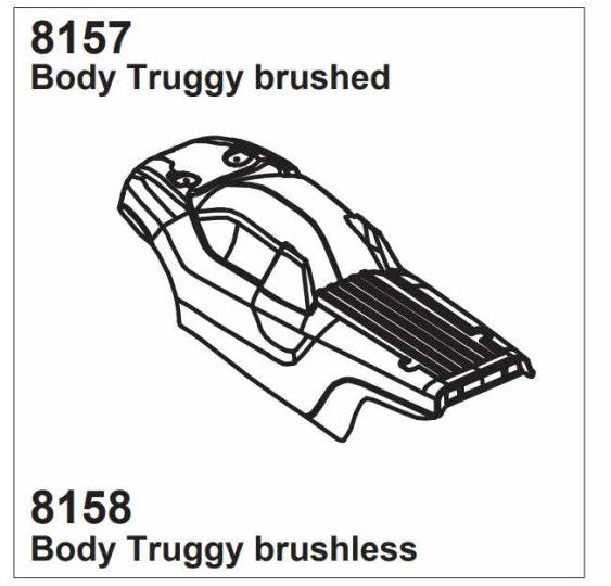 Karoserija Z-10 Truggy  (modra)/DF-8157