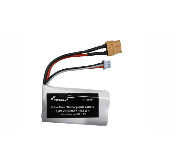 Li-ionska baterija 2S 7,4V 2000mAh XT60/AMW-28984