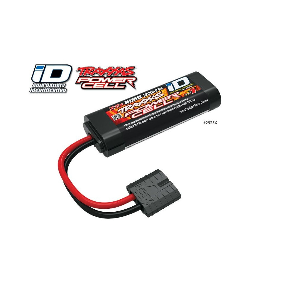 Baterija NiMH 6-celicna („Stick“) baterija 1200 mAh, 7,2 V, z iD vtičem (ZA 1/16)TRXX-2925X