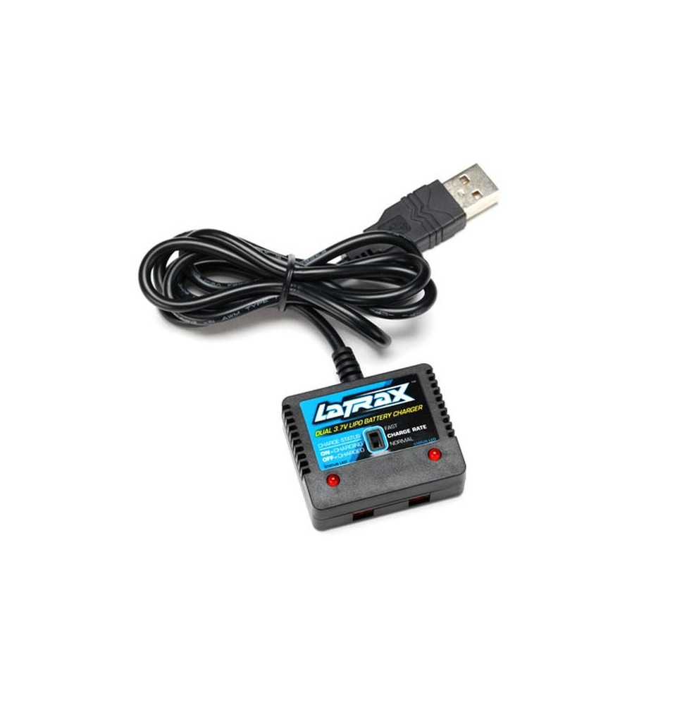 USB polnilec za LiPo baterije (High-Output) LATRAX Alias – Dual 1S LiPo polnilec/TRX-6638