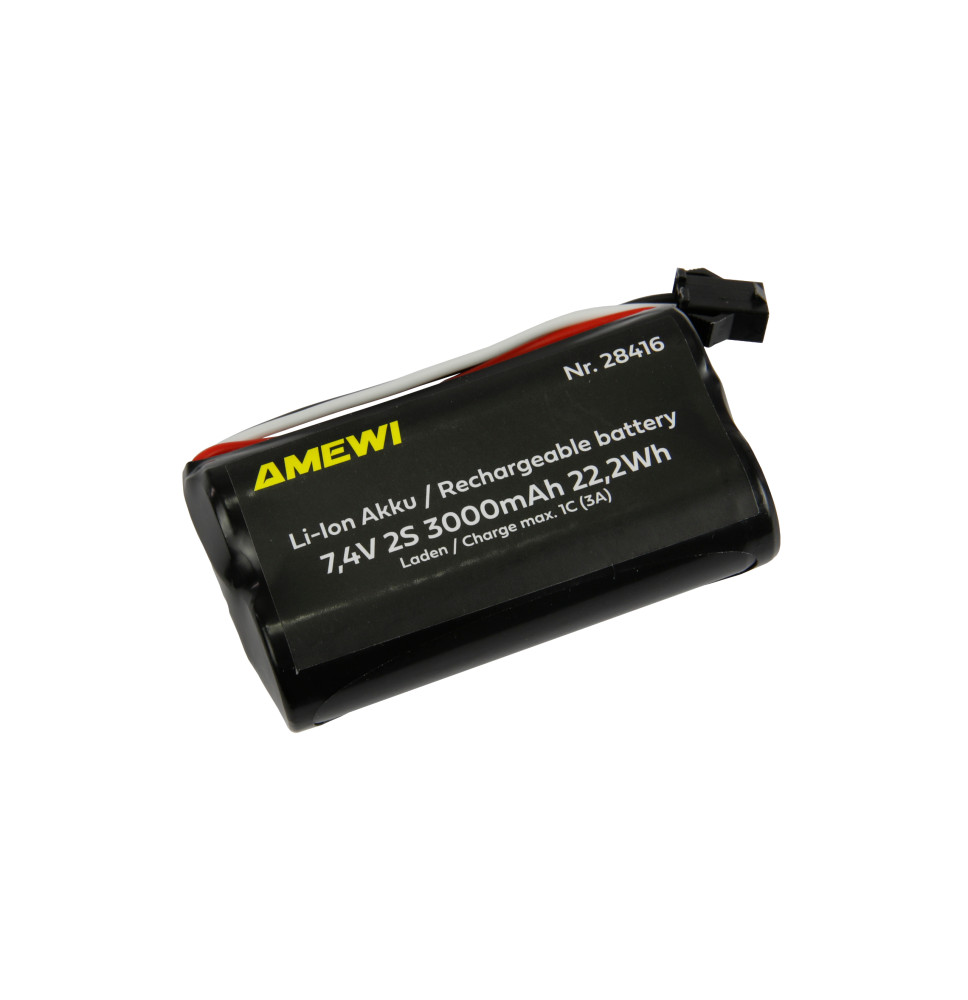 Li-Ion baterija 2S 7,4 V 3000 mAh HBX 3-Pin/AMW28416