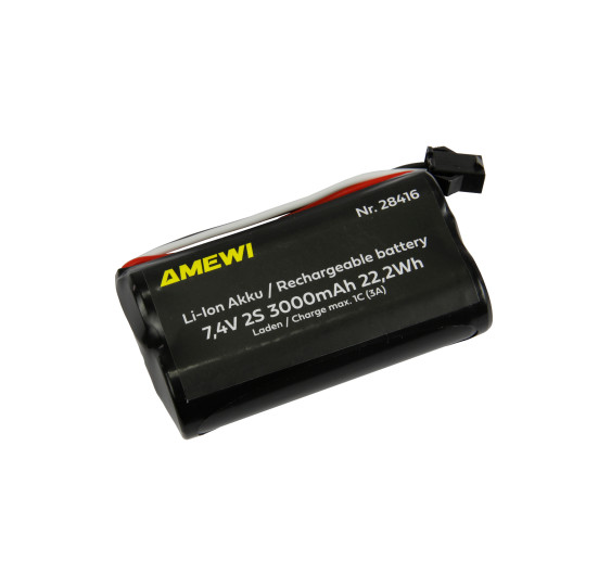 Li-Ion baterija 2S 7,4 V 3000 mAh HBX 3-Pin/AMW28416