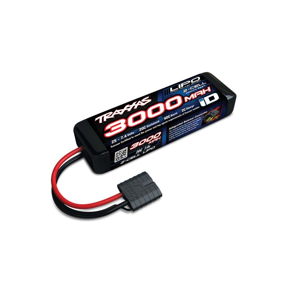 Traxxas LiPo-3000mAh 7,4V 2S 20C s iD priključkom/TRX2827X