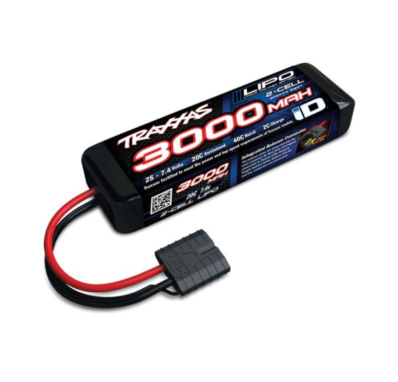 Traxxas LiPo-3000mAh 7,4V 2S 20C s iD priključkom/TRX2827X