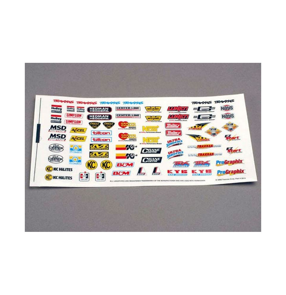 Komplet nalepk sponzorjev TRAXXAS/TRX-2514