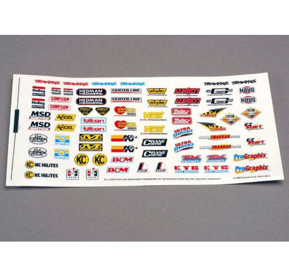 Komplet nalepk sponzorjev TRAXXAS/TRX-2514