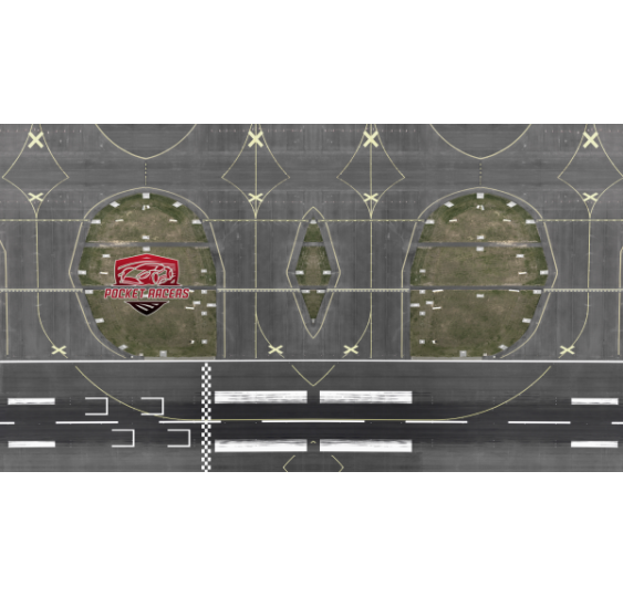 Dirkaška podloga/Airfield Racetrack 160×90 cm-za Pocket Racerje/PRM-AF