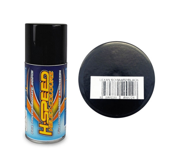 Lexan Spray črna 150 ml H-SPEED/HSPS002