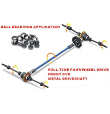 HSP GT 1/10 2,4 GHz Brushed On-Road, Rdeča