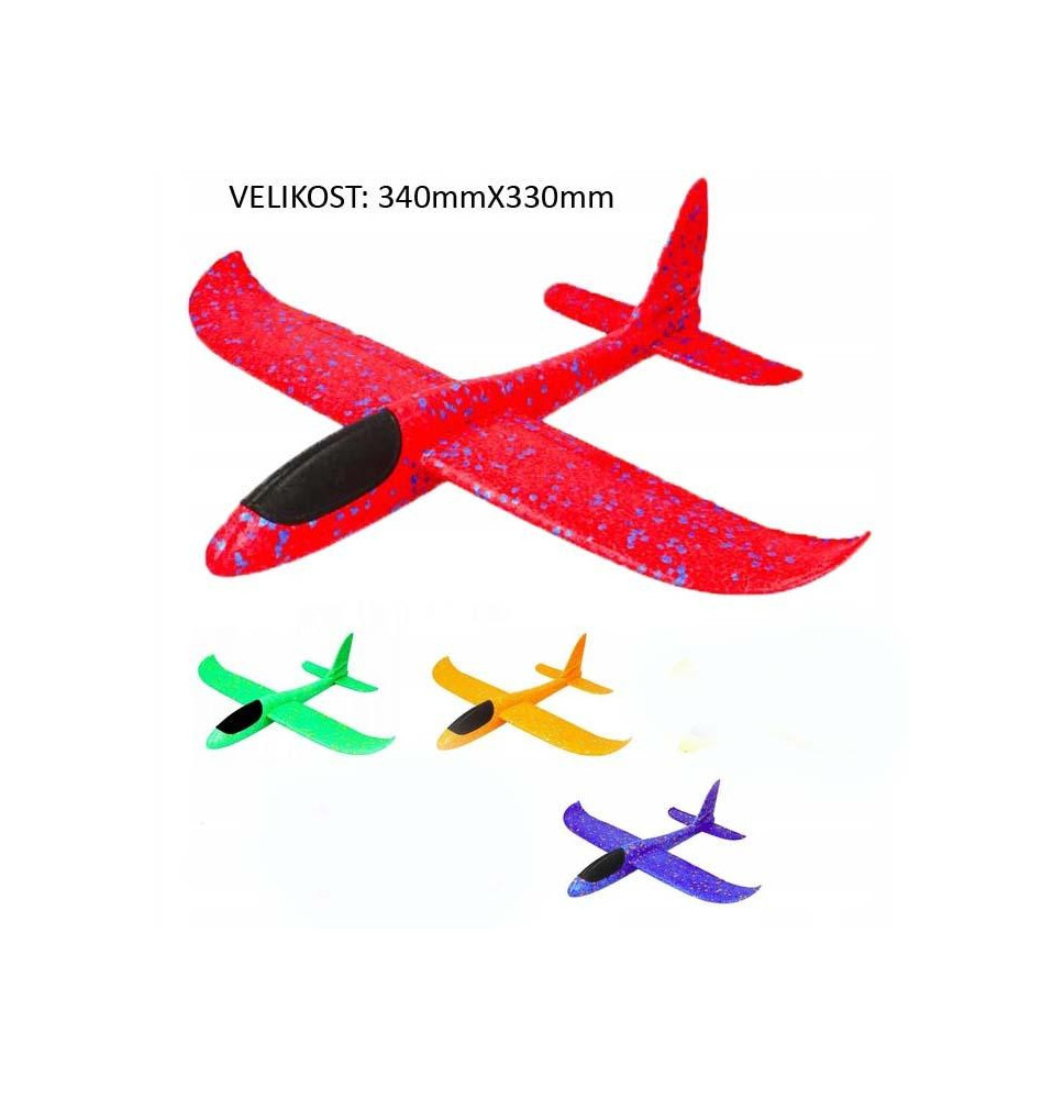 ZRAKOPLOV KOJI SLOBODNO LETI L /340X330mm-COLOR MIX