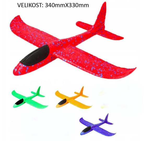 ZRAKOPLOV KOJI SLOBODNO LETI L /340X330mm-COLOR MIX