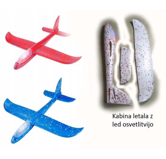 SLOBODAN AVION XL /470X490mm/LED RASVJETA/MJEŠAVINA BOJA