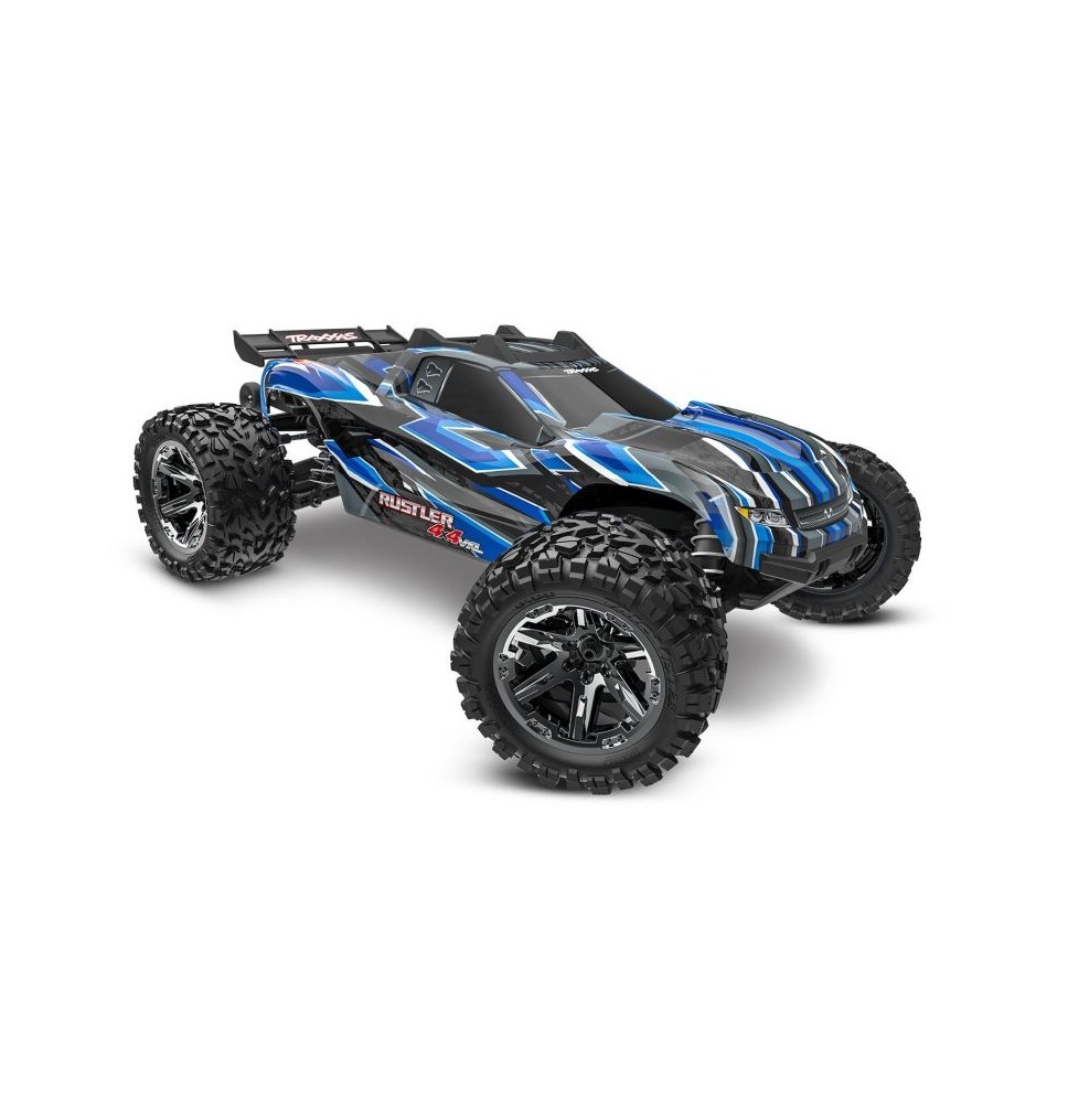 TRAXXAS Rustler 4x4 VXL HD modri 1/10 Stadium-Truck RTR Brushless, brez baterije in polnilca/TRX-67376-4