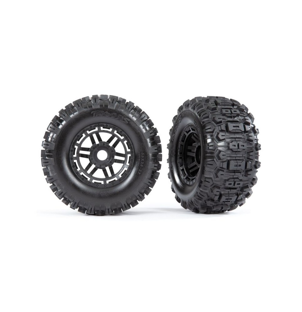 Sledgehammer gume na 2.8 Dual-Profile felgama, crne (2) – Traxxas/8973 Maxx (TSM-rated)