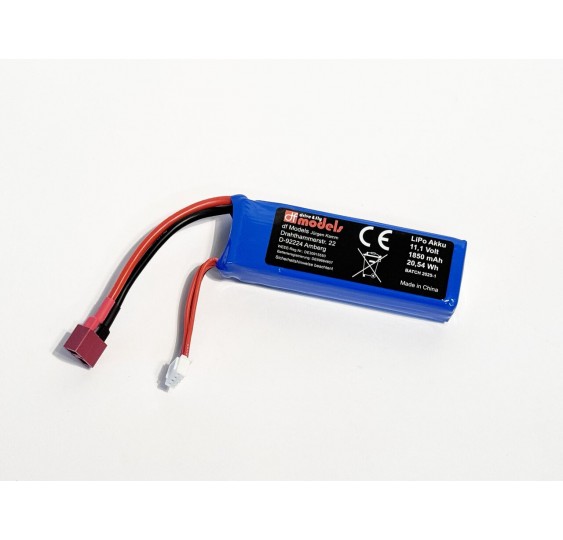 LI-PO 11,1 V/3S-1850mAh-20,54 Wh-30C/DF-6960
