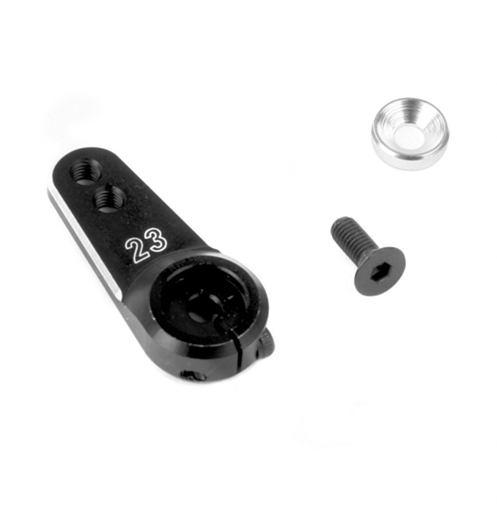 Aluminijska servo ručica 23 zuba (lagana) crna/ROBI-17023