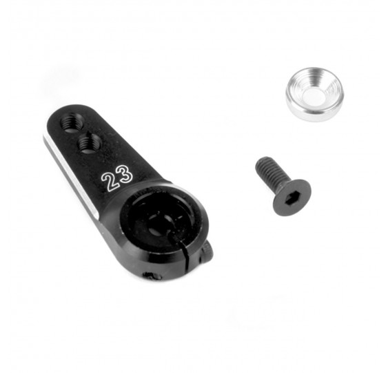 Aluminijska servo ručica 23 zuba (lagana) crna/ROBI-17023