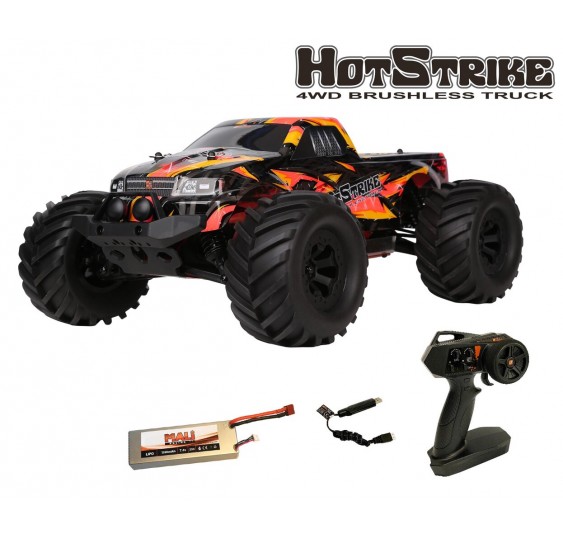 RC-HOTSTRIKE BRUSHLESS TRUCK 1:10/4WD/ RTR/DF-3198