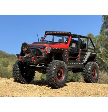 DF-04S PRO-Brezkrtačni motor/1:10/RTR/Crawler z baterijo in polnilcem-Rdeč/DF-3225