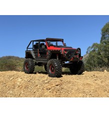 DF-04S PRO-Brezkrtačni motor/1:10/RTR/Crawler z baterijo in polnilcem-Rdeč/DF-3225