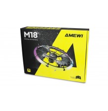 Brezkrtačni dron M18 s kamero in LED obročem RTF/AMW-25376