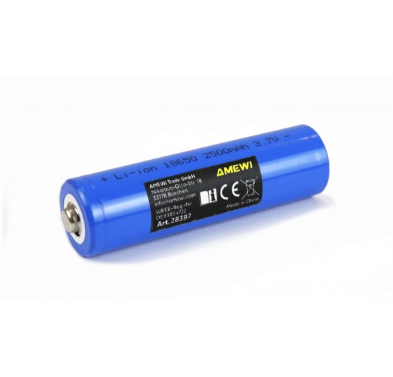 Li-ionska baterija 1S 3,7 V 18650 celica 2500 mAh/AMW-28397