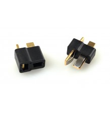 T-vtič in vtičnica (T-Plug / Deans), črna – 1 par/AMW-28200