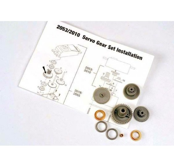 Komplet zobnikov za servo 2055 & 2056 – TRAXXAS-2053