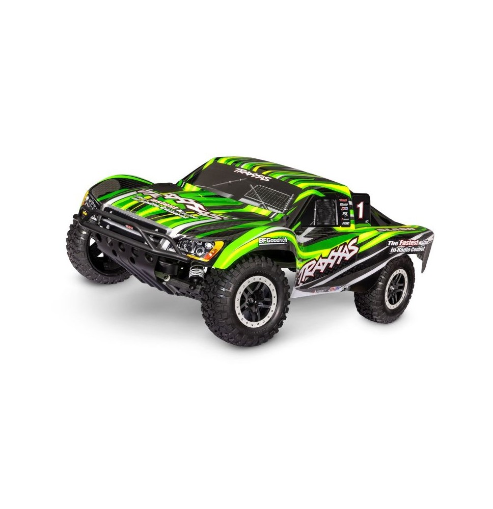 Traxxas Slash Green 1:10 2WD Short Course RTR – krtačni motor, HD izvedba, z baterijo in 4 A USB-C polnilnikom/58234