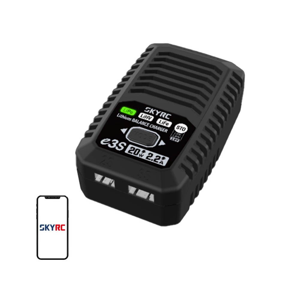 SKYRC e3S Polnilec za LiPo / LiHV / LiFe baterije z storage funkcijo/INN-8558