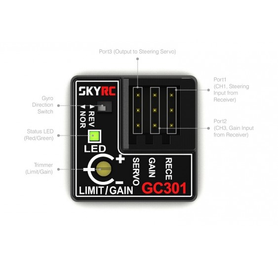 SkyRC GC301 Giroskop za RC avtomobile/INN-600142